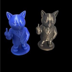 Executive Attitude Cat Figurine – Statement Art Piece